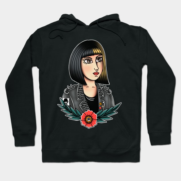 Lady Punk Hoodie by ILLUSTRA.13